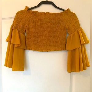 5/100 Yellow Cropped Top